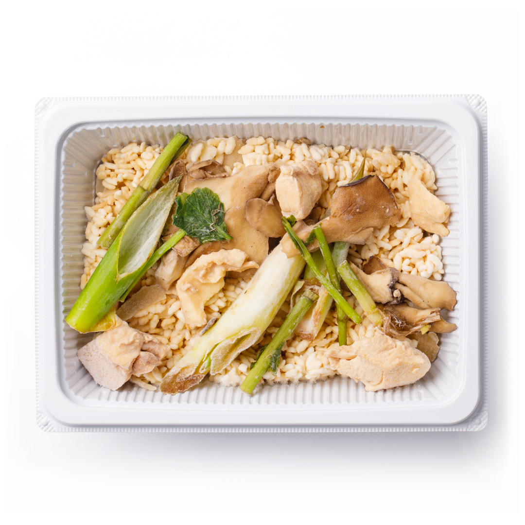 きりたんぽ味のパエリア